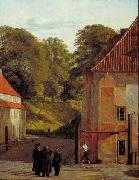 Christen Kobke A View of the Square in the Kastel Looking Towards the Ramparts oil painting picture wholesale